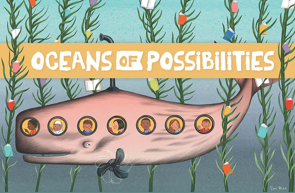 Summer reading at the library is Oceans of Possibilities